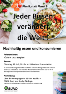 Vortrag nachhaltig essen und konsumieren