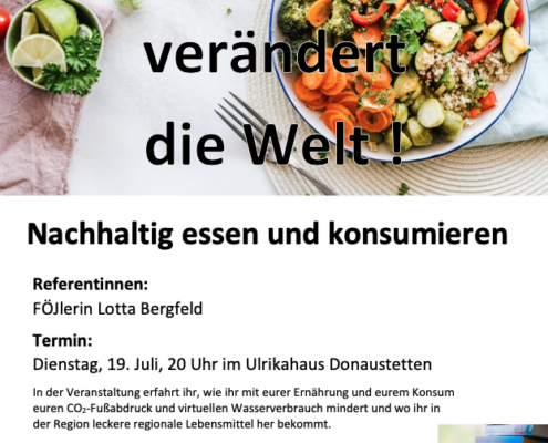 Vortrag nachhaltig essen und konsumieren