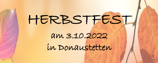 Beitragsbild Herbstfest Donaustetten