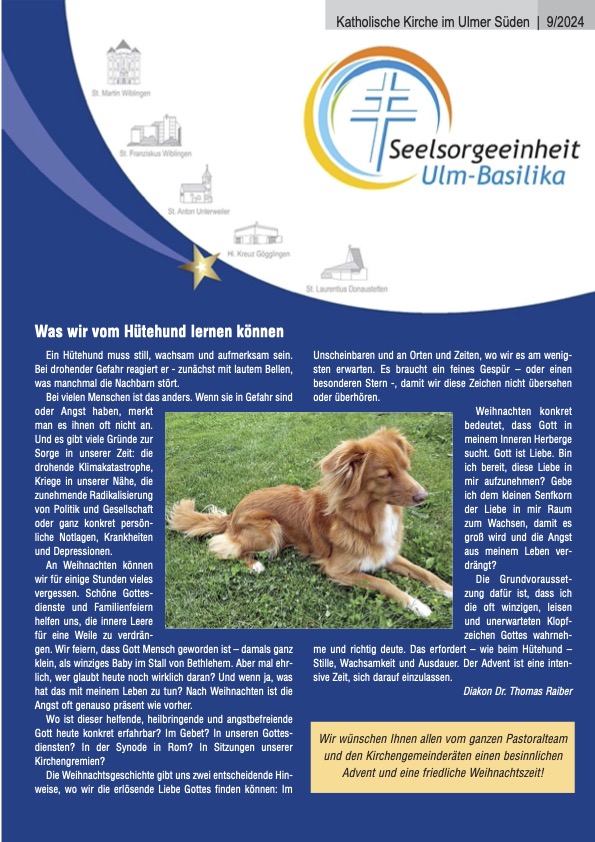 Katholische Kirche im Ulmer Süden 9- 2024