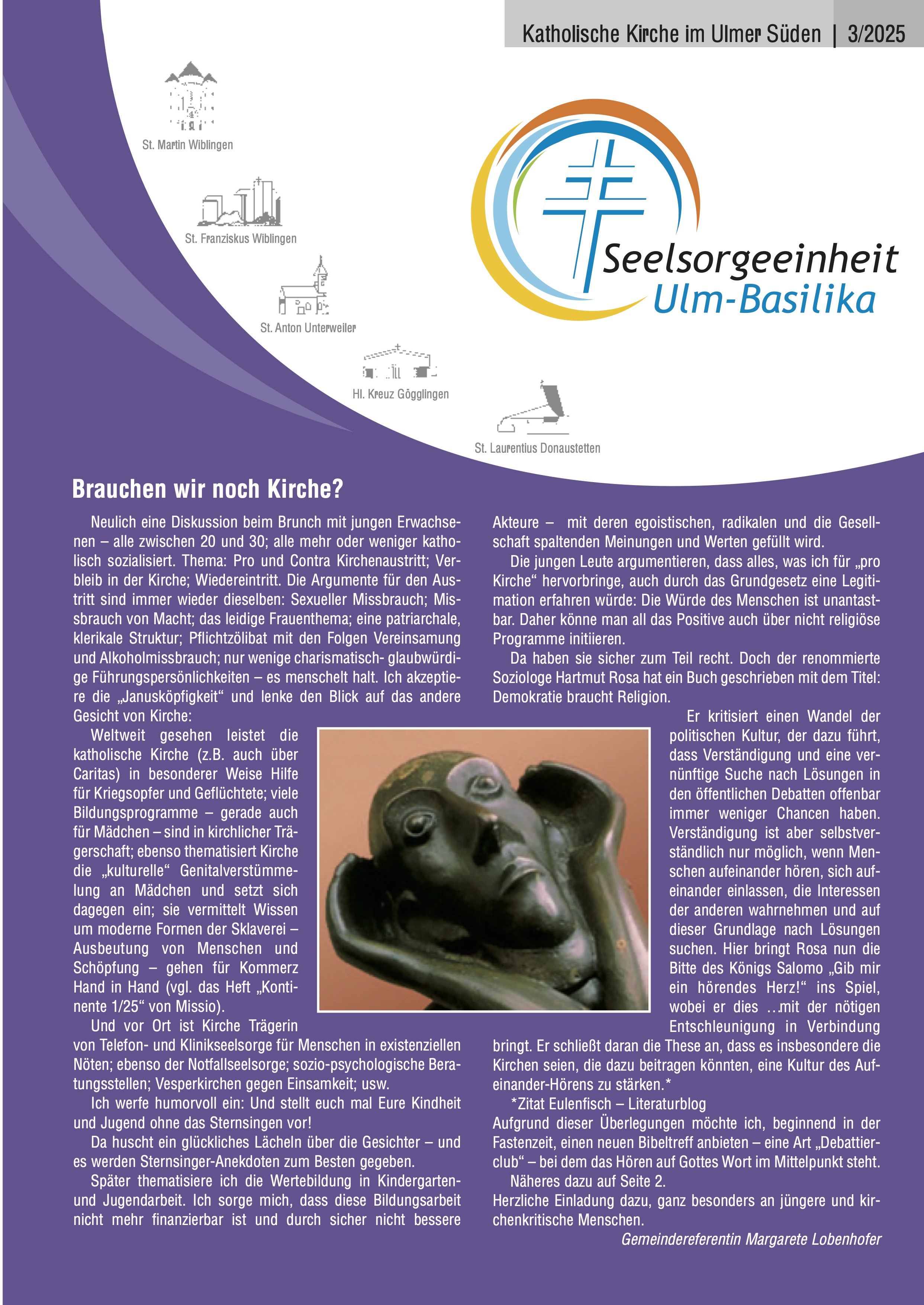 Katholische Kirche im Ulmer Süden 3-2025