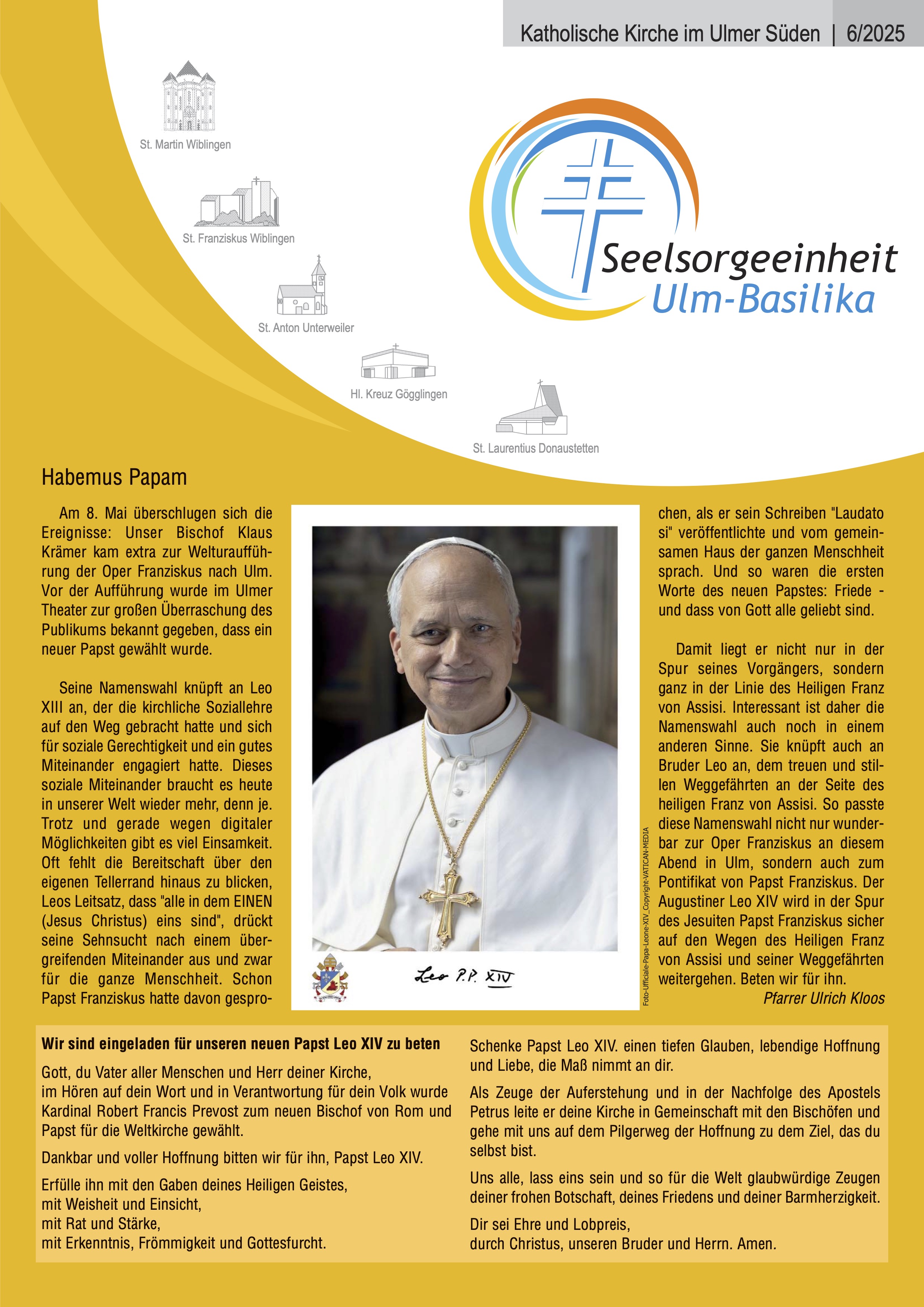 Katholische Kirche im Ulmer Süden 6-2025