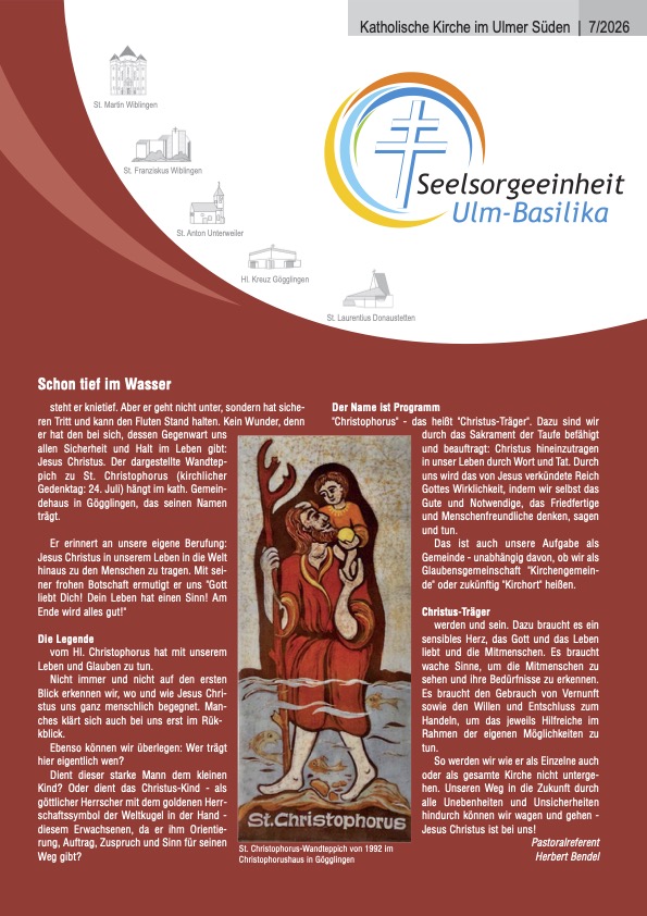 Katholische Kirche im Ulmer Süden 7-2026